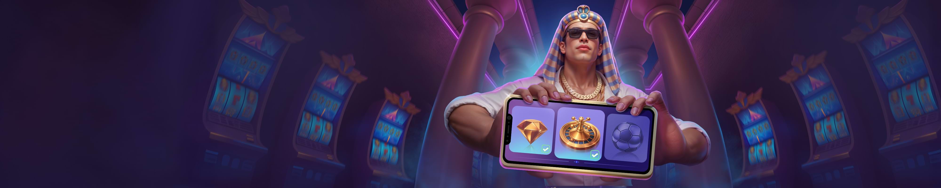 Realz Casino mobile casino and live casino themed banner