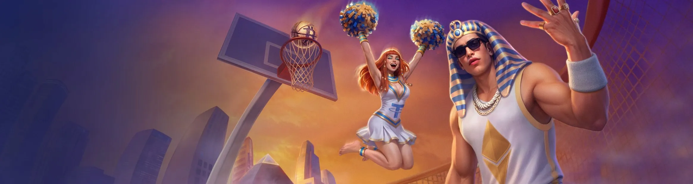 Realz Casino sports promotion basketball banner
